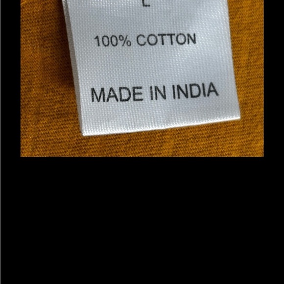 Cottton Striped Mustard Yellow Dreamcatcher Tee - Picture 6 of 7